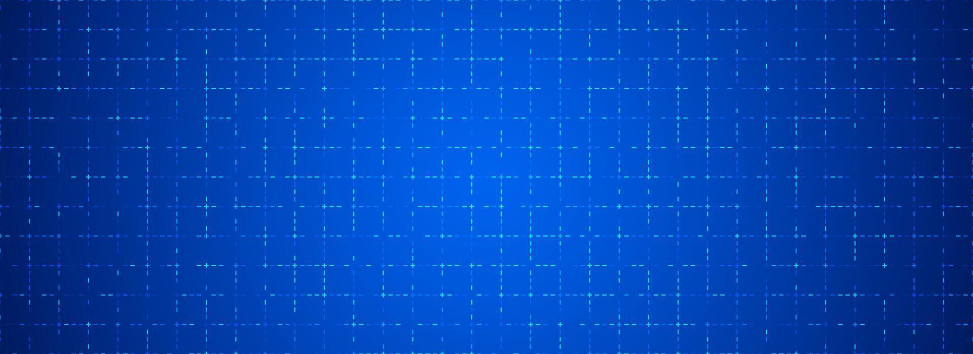 Abstract grid showing active attention focus nodes on a deep blue background